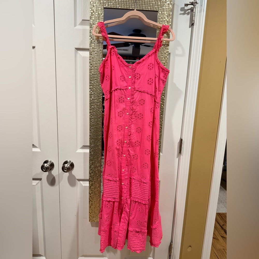 GAP Bright Pink Sleeveless Dress